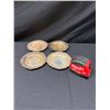 Image 2 : Qty 4 WM Rogers 988 Silver Plated Small Bread Plates Circa Mid-Century 6" Dia