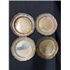 Image 3 : Qty 4 WM Rogers 988 Silver Plated Small Bread Plates Circa Mid-Century 6" Dia