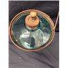 Image 3 : Cleveland Metal Products Glass Kerosene Fuel Reservoir or Refill Jar Circa 1920, 8" Dia, 6.5"H