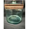 Image 4 : Cleveland Metal Products Glass Kerosene Fuel Reservoir or Refill Jar Circa 1920, 8" Dia, 6.5"H