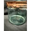 Image 6 : Cleveland Metal Products Glass Kerosene Fuel Reservoir or Refill Jar Circa 1920, 8" Dia, 6.5"H