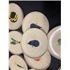 Image 16 : Qty 24 Piece Set Japanese Kutani Ware Ceramic Plates w/ Maker's Mark Circa Mid-Century, Misc Sizes