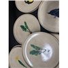 Image 18 : Qty 24 Piece Set Japanese Kutani Ware Ceramic Plates w/ Maker's Mark Circa Mid-Century, Misc Sizes