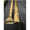 Image 10 : Qty 6 Antique Moroccan “Nafir” Telescoping Horns Approx. 20"L