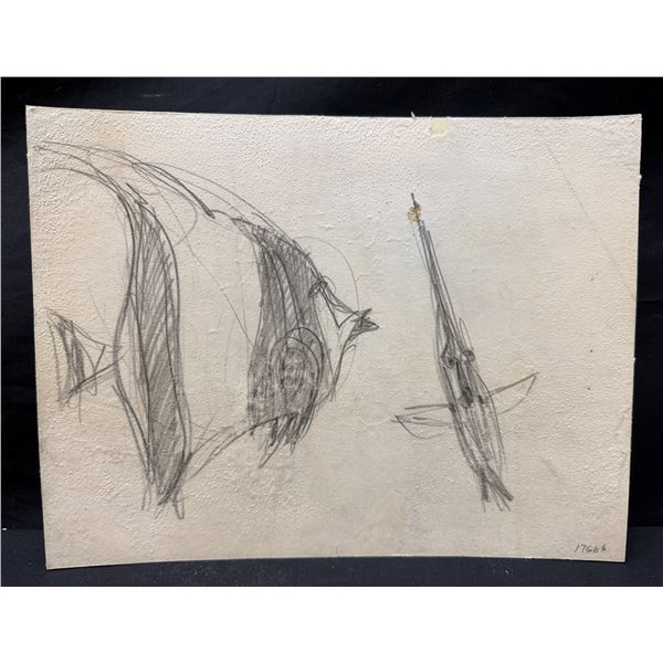 Vladimir Ossipoff Angel Fish Sketch
