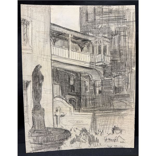 Vladimir Ossipoff 1931 Sketch Old St Mary's Cathedral