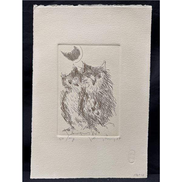 Hand-Drawn Frog & Dinner Invitation from John Young to Maple Garden, 11" x 8.5", Unframed