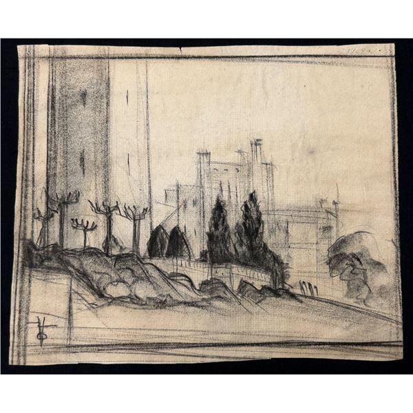 Vladimir Ossipoff 1931 Sketch UC Berkeley