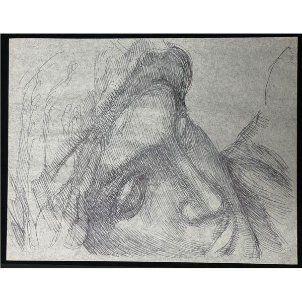 Val Ossipoff Renaissance Head Study, Close Up Tilted Face