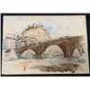 Image 1 : Signed by Ossipoff c1930 Stone Bridge Watercolor