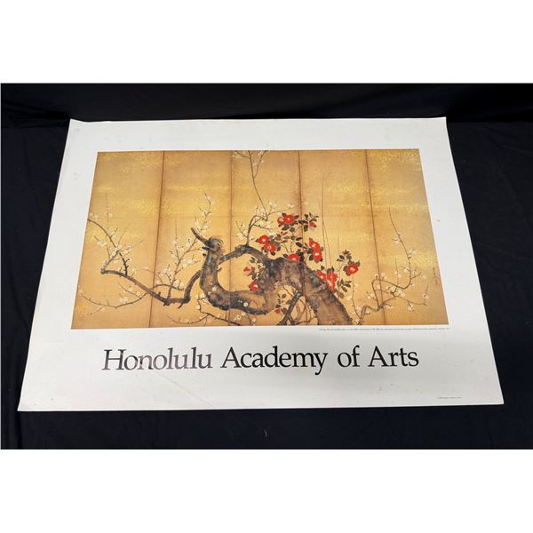 Suzuki Kiitsu Plum & Camellia Reproduction Print