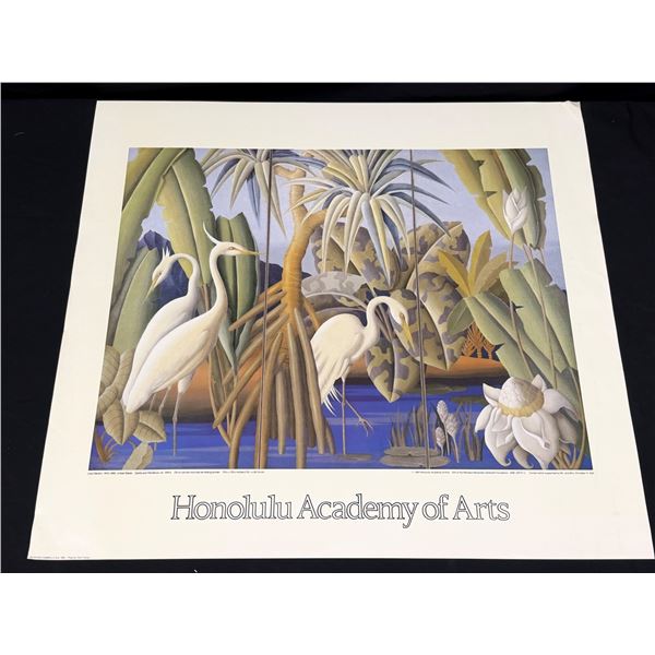 Lloyd Sexton Egrets & Pandanus Reproduction Print