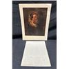 Image 1 : Rembrandt "Self Portrait" Portfolio Print w/ Info Panel