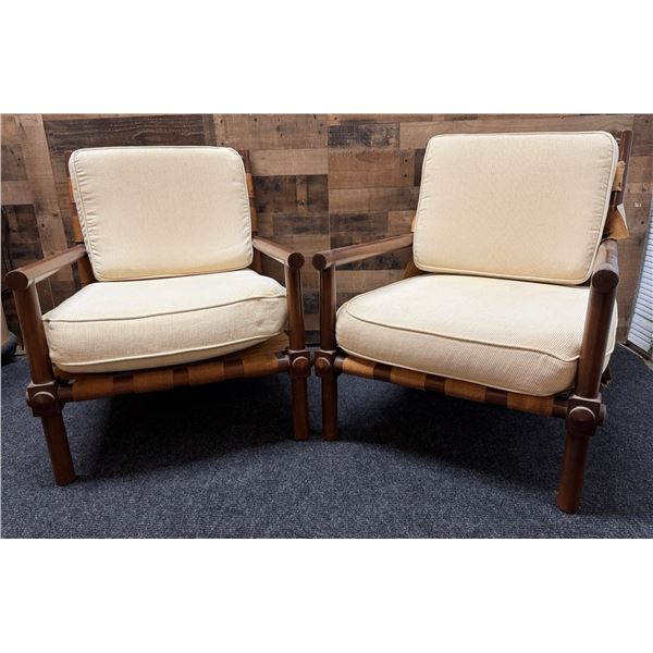 Qty 2 Jens Risom 654 Lounge Chairs, Webbing Needs Restoration