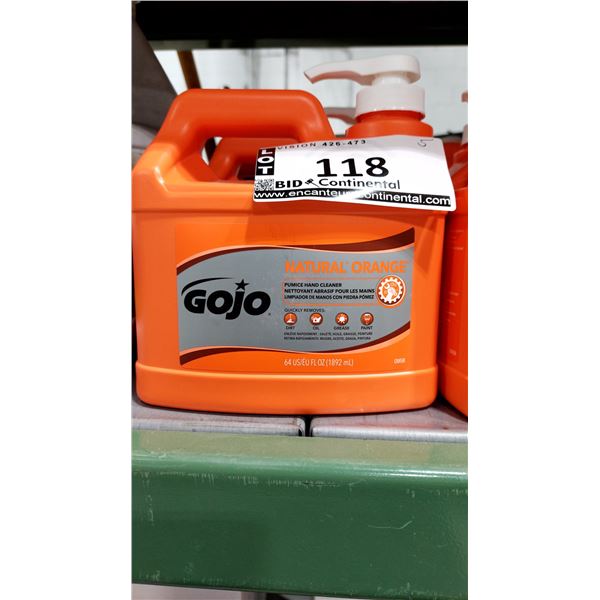 NETTOYANT ABRASIF POUR LES MAINS GOJO, 1 892 ML