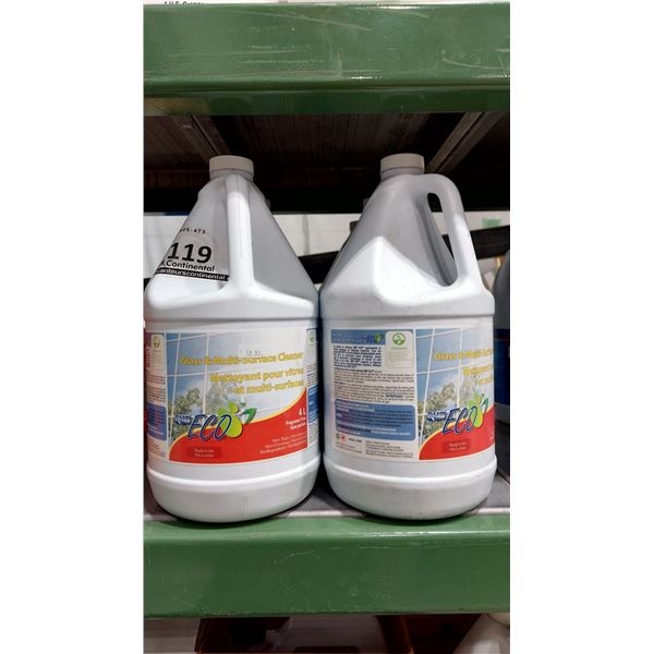 NETTOYANT POUR VITRES ET MULTISURFACES ECO, 4 L