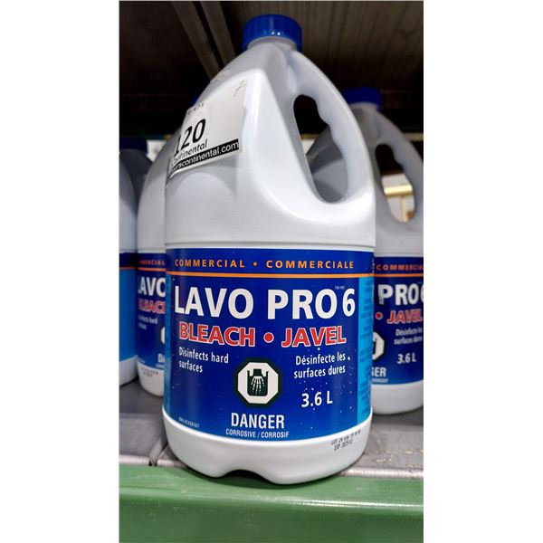 EAU DE JAVEL LAVO PRO 6, 3,6 L