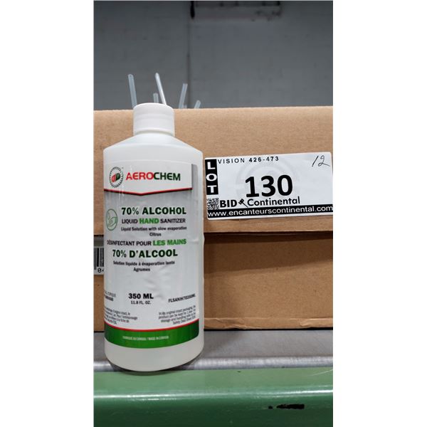 DÉSINFECTANT POUR LES MAINS AEROCHEM, 70 % D'ALCOOL, 350 ML