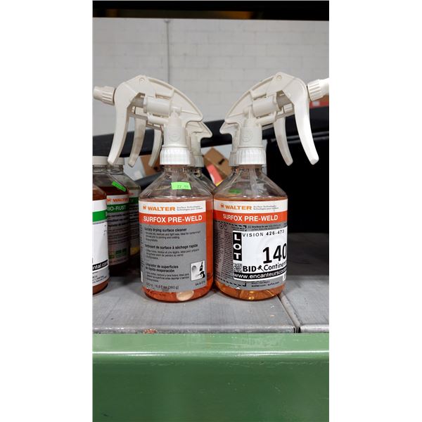 NETTOYANT DE SURFACE À SÉCHAGE RAPIDE WALTER SURFOX PRE-WELD, 500 ML