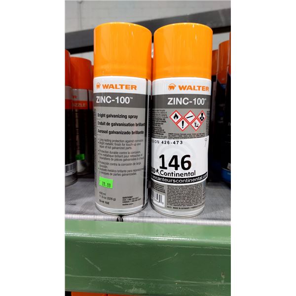 ENDUIT DE GALVANISATION BRILLANT WALTER ZINC-100, 400 ML