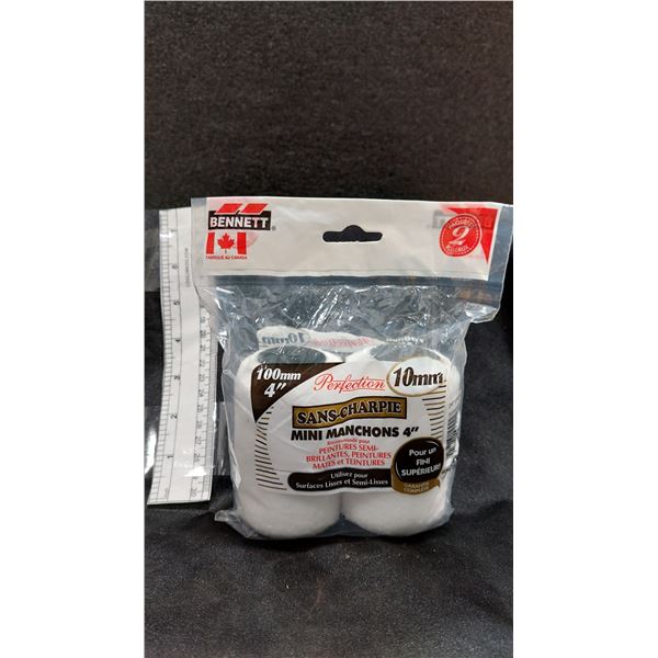 PAQUET DE 2 ROULEAUX À PEINTURE, 4 PO