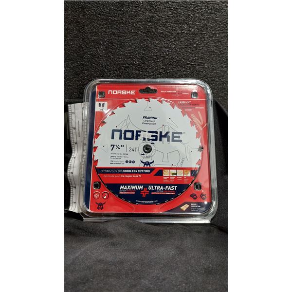 LAME DE SCIE DE CONSTRUCTION NORSKE, 7-1/4 PO, 24 DENTS, ALÉSAGE 5/8 PO
