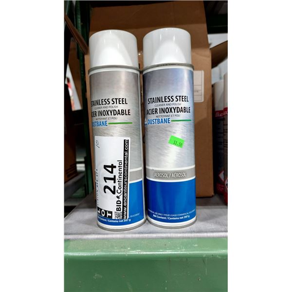 NETTOYANT ET POLI POUR ACIER INOXYDABLE DUSTBANE, 397 G