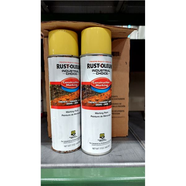 CANNE DE PEINTURE DE MARQUAGE RUST-OLEUM, JAUNE