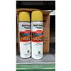 Image 1 : CANNE DE PEINTURE DE MARQUAGE RUST-OLEUM, JAUNE