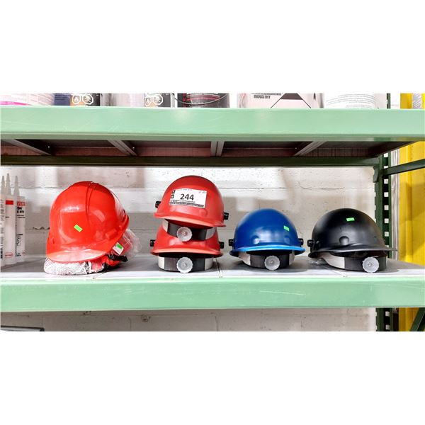 LOT DE 5 CASQUES DE SÉCURITÉ ASSORTIS