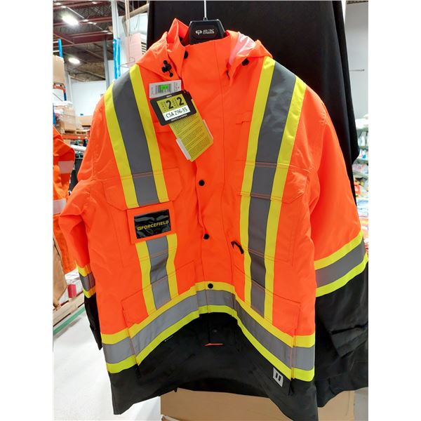 MANTEAU HAUTE VISIBILITÉ FORCEFIELD, CLASSE 2, GRANDEUR XL