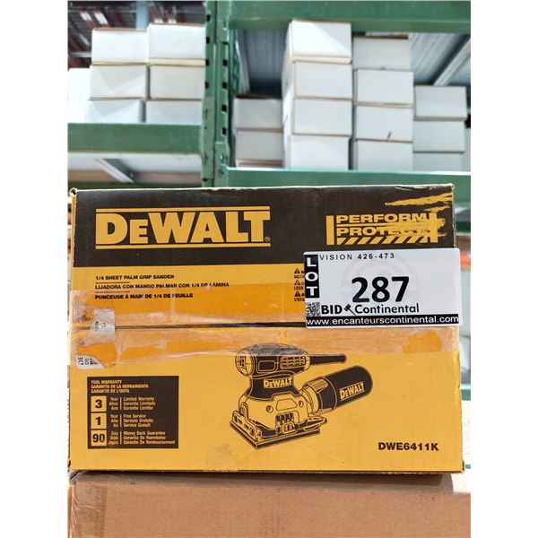 PONCEUSE À MAIN DEWALT DWE6411K, 1/4 DE FEUILLE