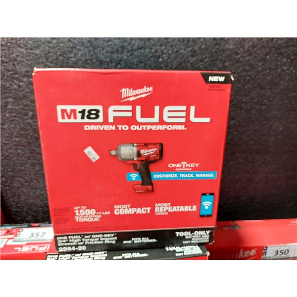 CLÉ À CHOCS 3/4 PO MILWAUKEE M18 FUEL 2864-20, OUTIL SEULEMENT
