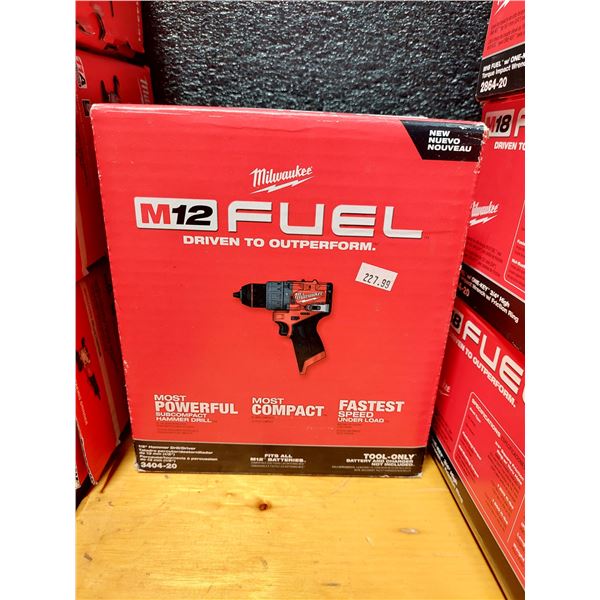 PERCEUSE/TOURNEVIS À PERCUSSION 1/2 PO MILWAUKEE M12 FUEL 3404-20, OUTIL SEULEMENT