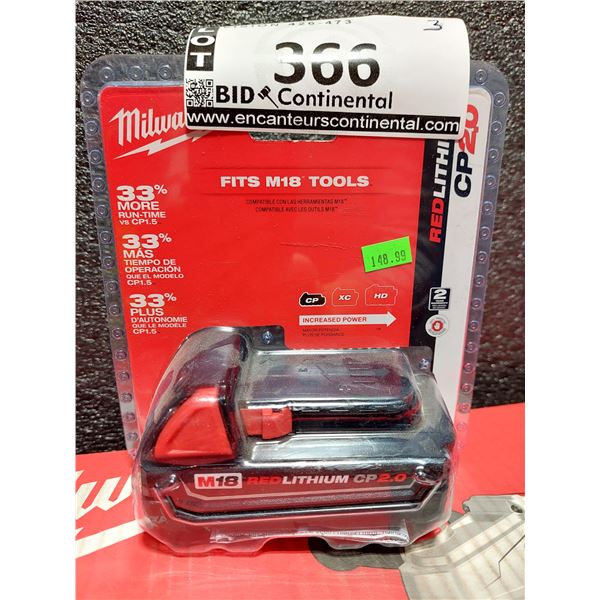 BATTERIE MILWAUKEE M12/M18 REDLITHIUM
