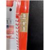 Image 2 : PAQUET DE 5 LAMES SAWZALL MILWAUKEE 6 PO 5 TPI POUR BOIS AVEC CLOUS