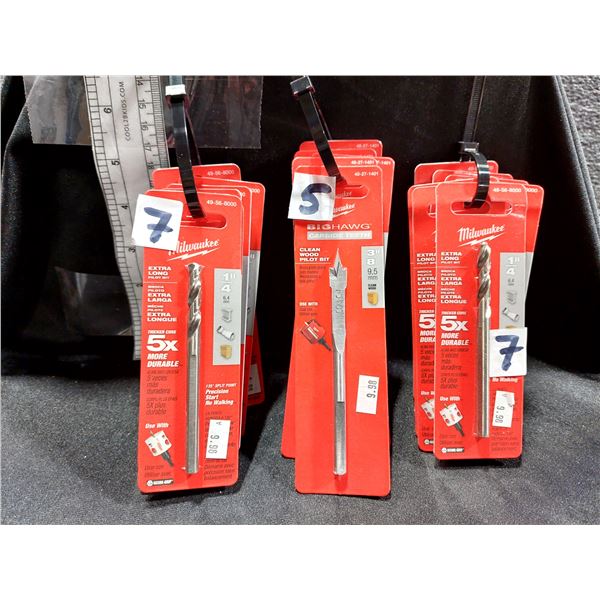 LOT DE 19 MÈCHES MILWAUKEE ASSORTIES