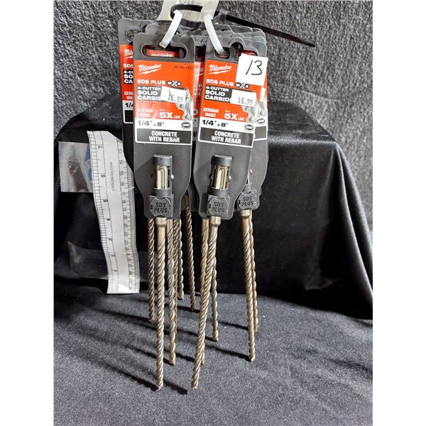 MÈCHE MILWAUKEE SDS PLUS 1/4 X 8 PO POUR BÉTON ARMÉ