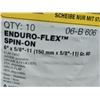 Image 2 : PAQUET DE 10 DISQUES À FEUILLETS WALTER ENDURO-FLEX SPIN-ON 6 PO X 5/8-11, GRAIN 60
