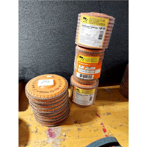 LOT DE 4 PAQUETS DE DISQUES À FEUILLETS WALTER ASSORTIS