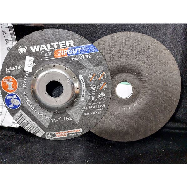 DISQUE DE COUPE WALTER ZIPCUT A-60-P POUR ACIER ET ACIER INOXYDABLE, 6 PO X 3/64 PO X 7/8 PO