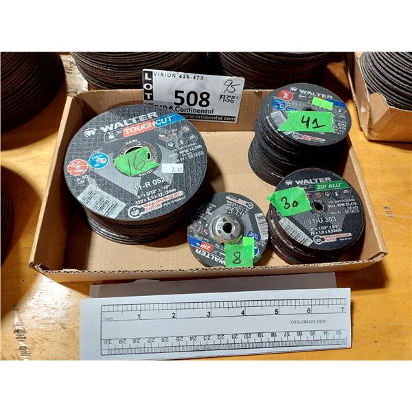 LOT DE 95 DISQUES DE COUPE ASSORTIS