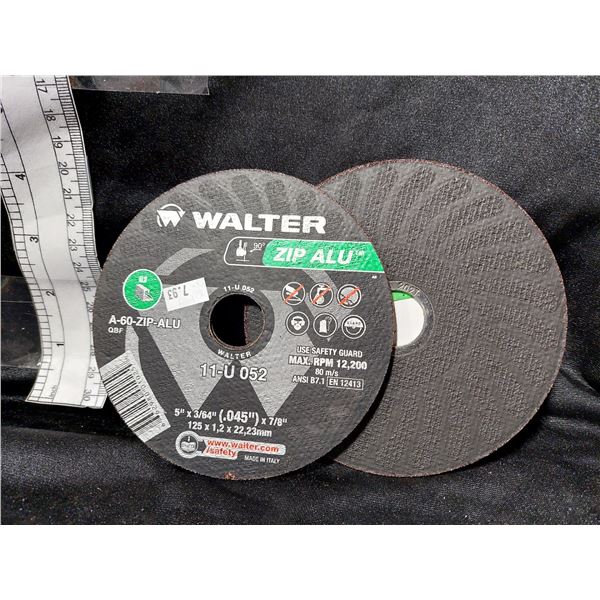 DISQUE DE COUPE WALTER ZIP ALU A-60-P-ALU, 5 PO X 3/64 PO X 7/8 PO