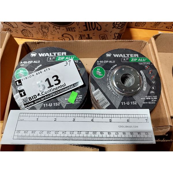 DISQUE DE COUPE WALTER ZIP ALU A-60-P-ALU, 5 PO X 3/64 PO X 7/8 PO