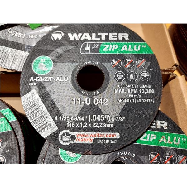 DISQUE DE COUPE WALTER ZIP ALU A-60-P-ALU, 4-1/2 PO X 3/64 PO X 7/8 PO