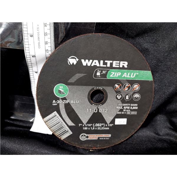 DISQUE DE COUPE WALTER ZIP ALU A-30-P-ALU, 7 PO X 1/16 PO X 7/8 PO