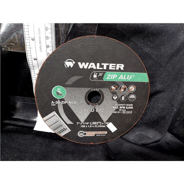 DISQUE DE COUPE WALTER ZIP ALU A-30-P-ALU, 7 PO X 1/16 PO X 7/8 PO