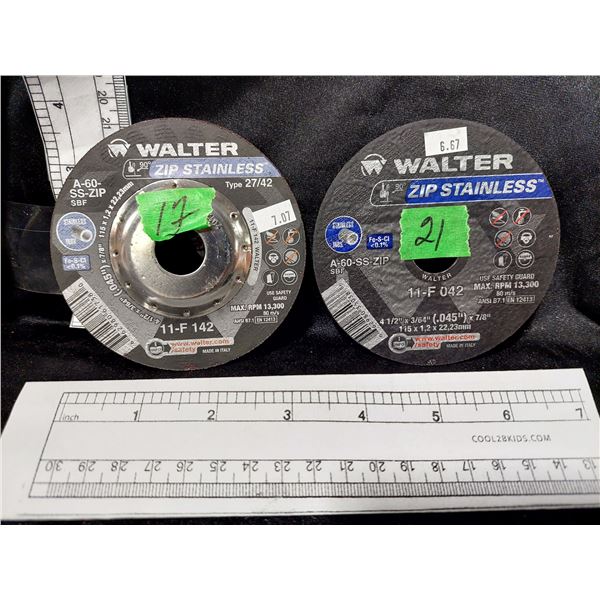 LOT DE 38 DISQUES DE COUPE ASSORTIS