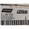 Image 2 : PAQUET DE 25 MEULES À TRONÇONNER NORTON GEMINI POUR ALUMINIUM, 5 PO X 0,045 PO X 7/8 PO