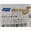 Image 3 : MEULE NORTON QUANTUM 3 POUR ACIER ET ACIER INOXYDABLE, 4-1/2 PO X 1/4 PO X 7/8 PO